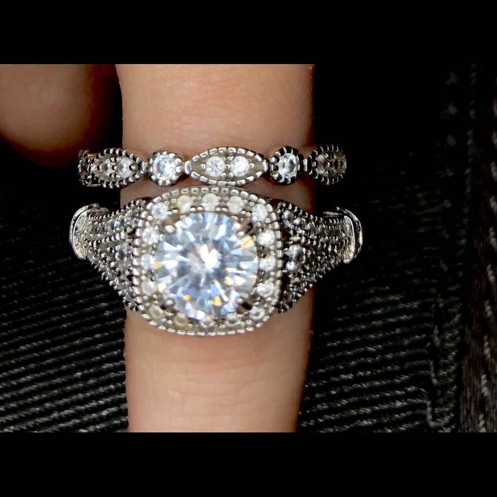 💍💍💍.925 and lab created wedding set💍💍